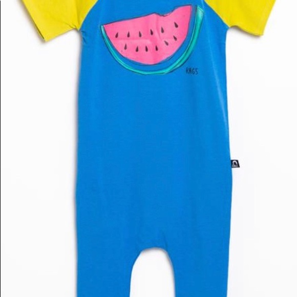 Rags to Raches Watermelon romper 2T NWT - Picture 3 of 5